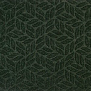 Paillasson extérieur DUNE Leaves midnight green – feuilles en relief vert nuit
