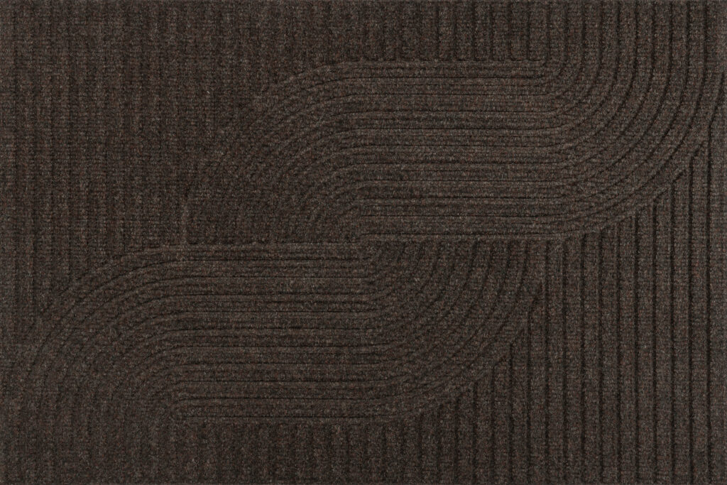 Paillasson extérieur DUNE Loop dark brown – boucles en relief marron foncé