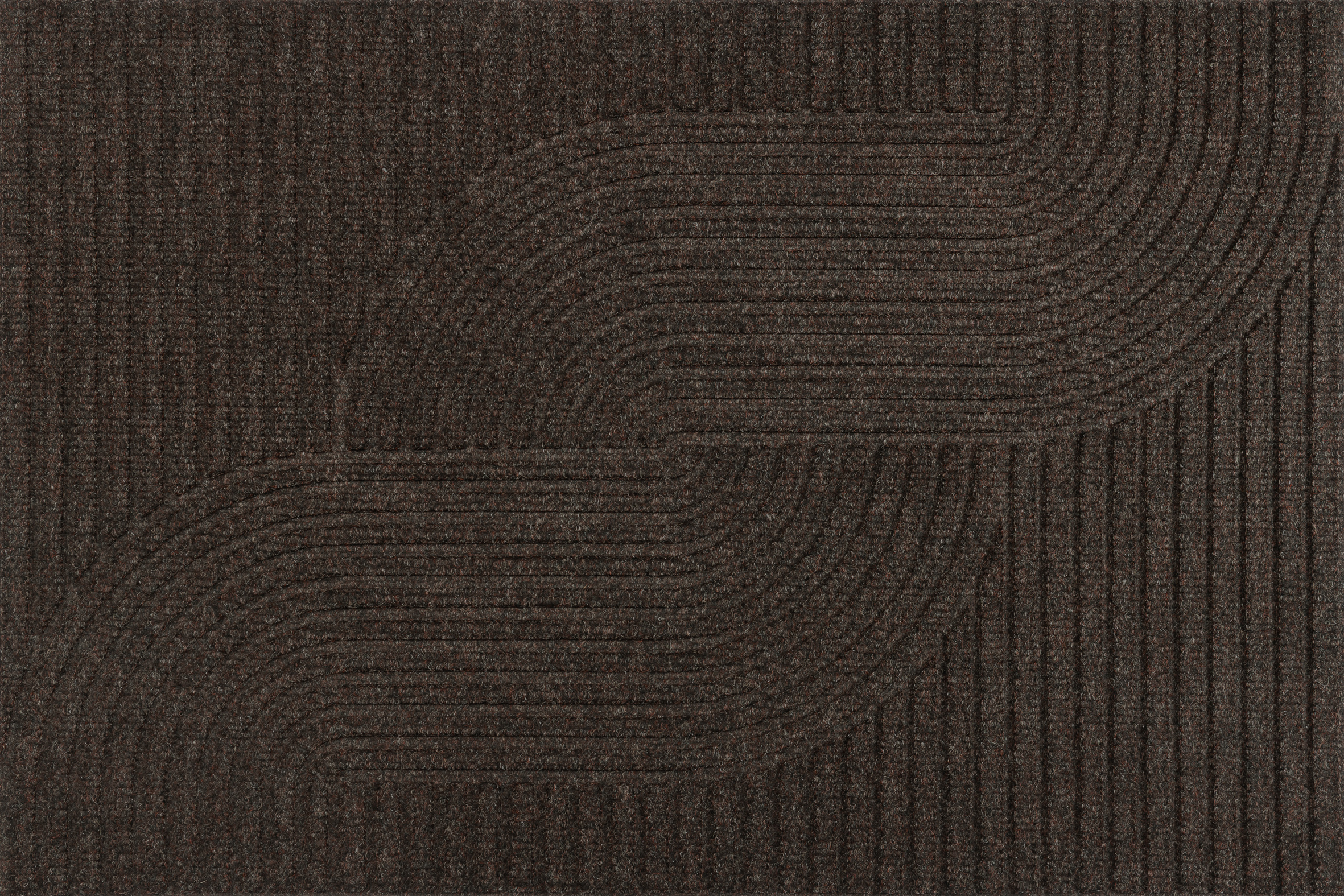 Paillasson extérieur DUNE Loop dark brown – boucles en relief marron foncé