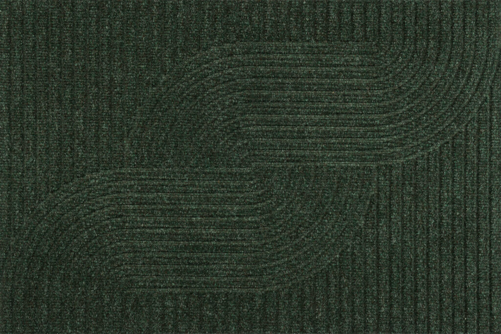 Paillasson extérieur DUNE Loop midnight green – boucles en relief vert nuit
