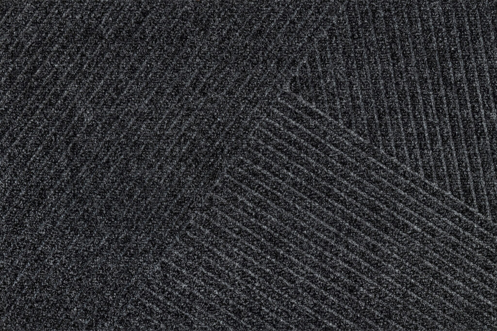 Paillasson extérieur DUNE Stripes dark grey – chevrons en relief gris anthracite