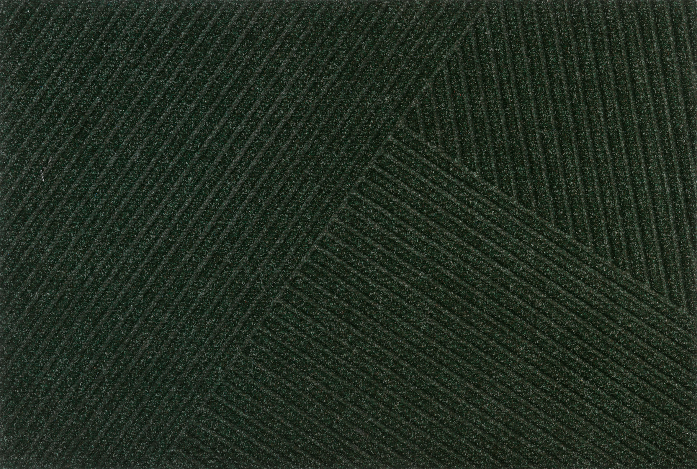 Paillasson extérieur DUNE Stripes midnight green – chevrons en relief vert nuit