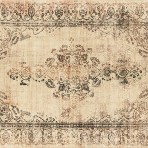 Tapis lavable Rugello Lisora – médaillon persan délavé