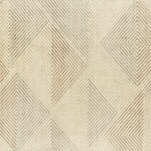 Tapis lavable Rugello Lumo – losanges ton sur ton crème