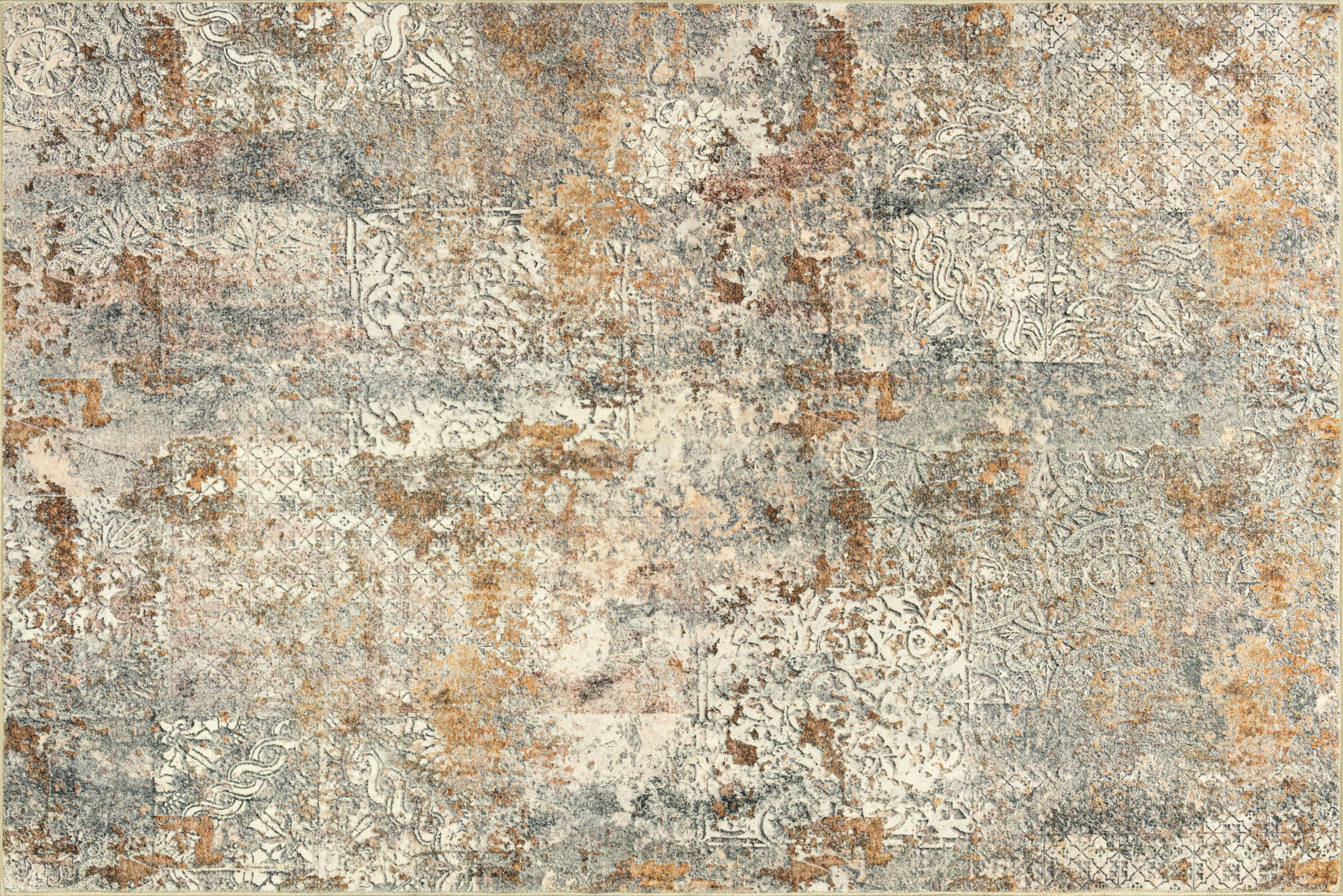 Tapis lavable Rugello Velune – vintage abstrait loft